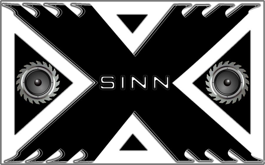 BLACK SINN X LOGO w: speakers 